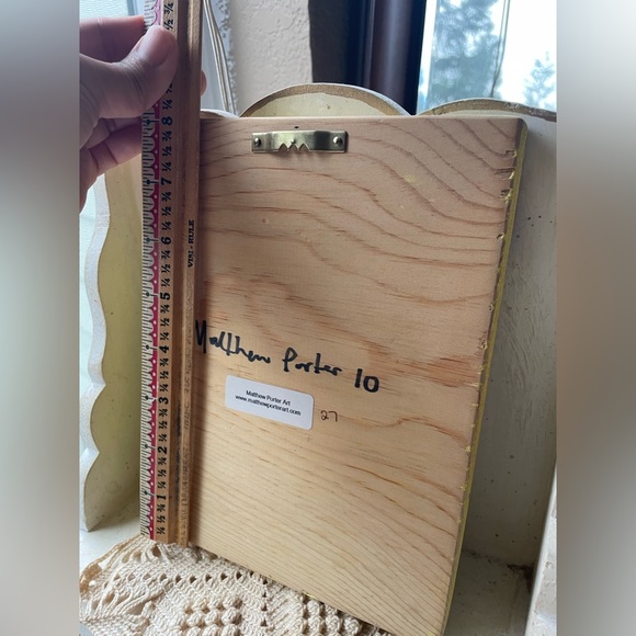 Yellow & Blue Bird Wall Art Hand Painted on Wood - Picture 12 of 12